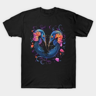 Blue Shrimp Valentine Day T-Shirt